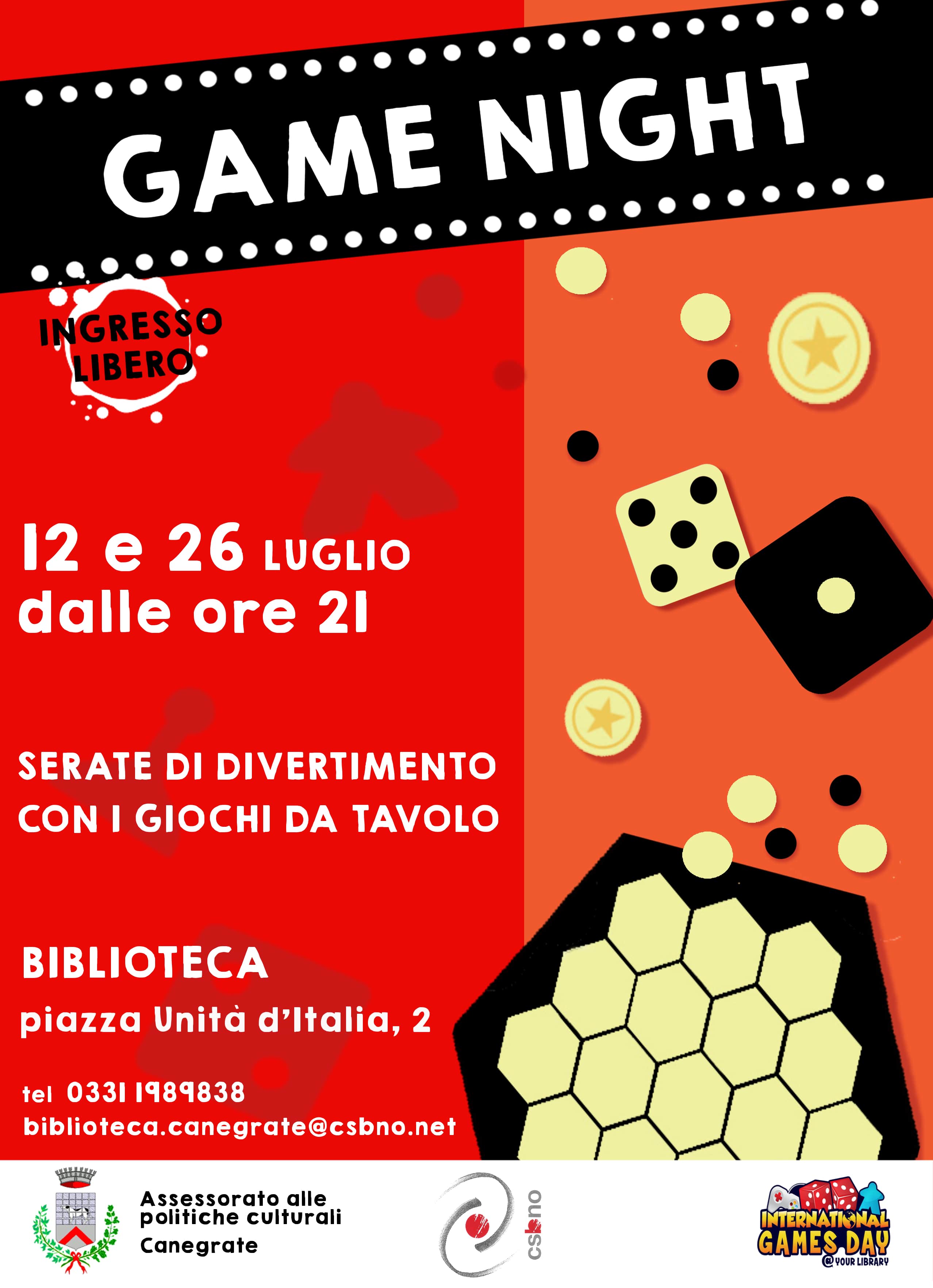 volantino serata gaming