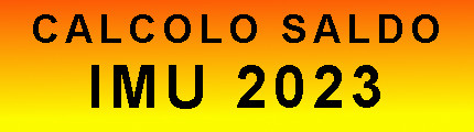 CALCOLO SALDO IMU 2023