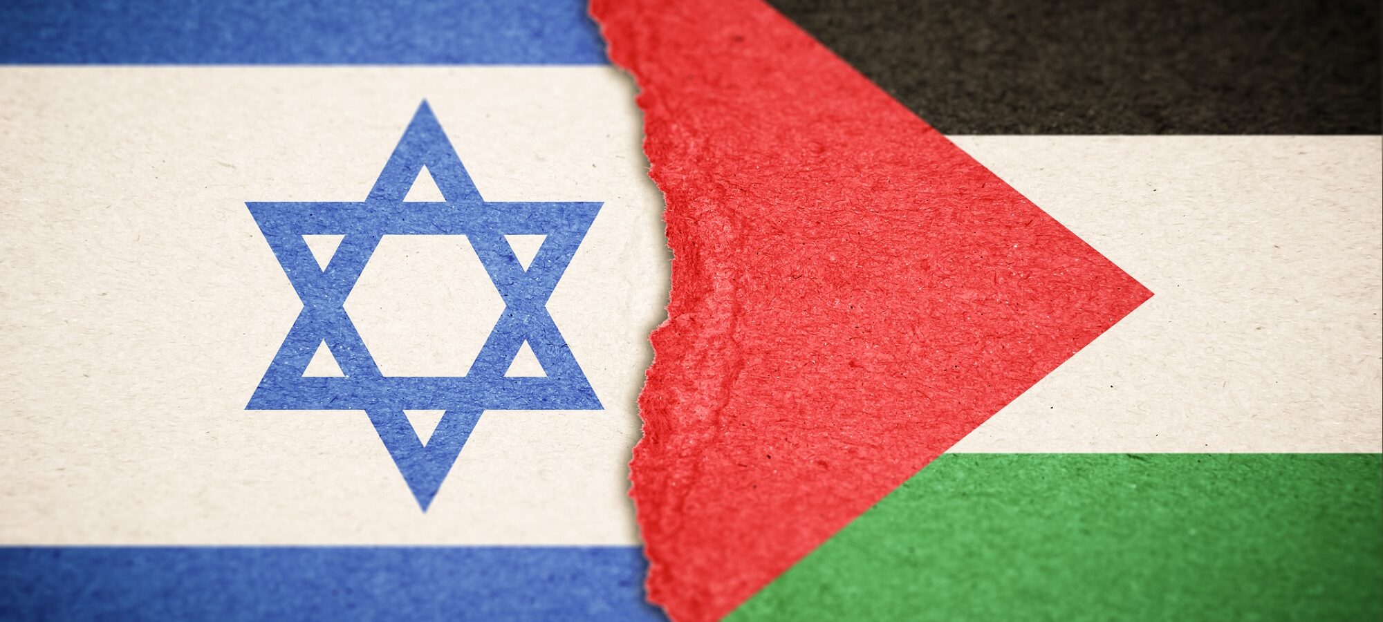Bandiere Israele e Palestina